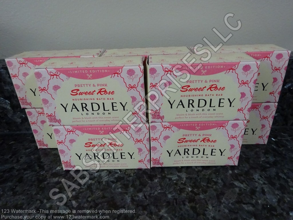 10 Yardley London Limited Edition Pretty & Pink SWEET ROSE Bath Bar Bar Soap 4oz