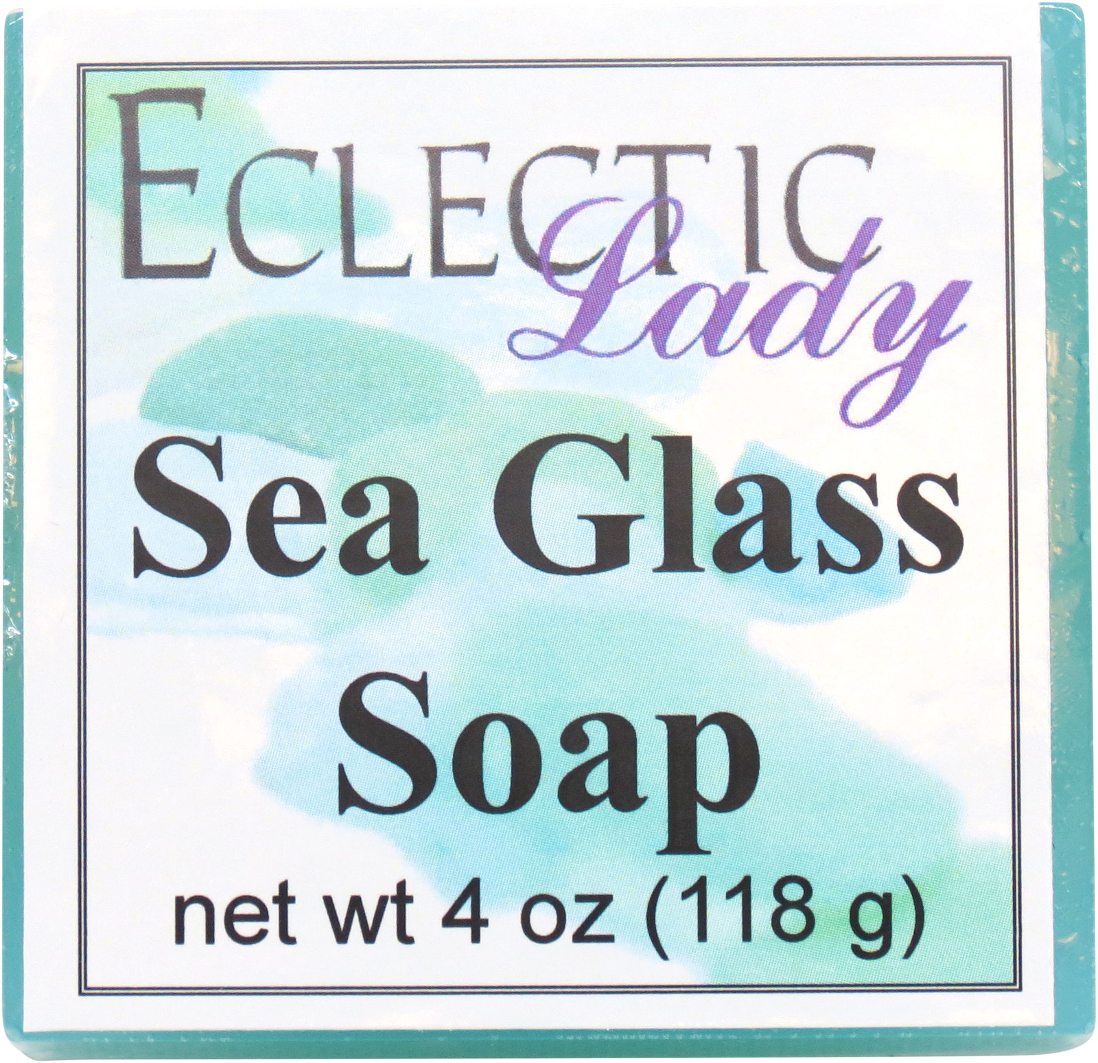 Sea Glass Glycerin Soap by Eclectic Lady, 4 oz Bar