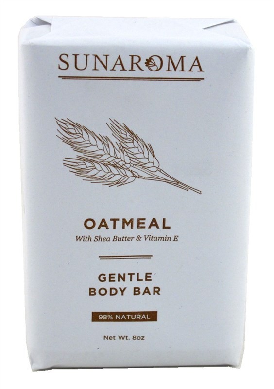 Sunaroma Soap Bar Oatmeal With Shea Butter & Vitamin-E 8 Ounce