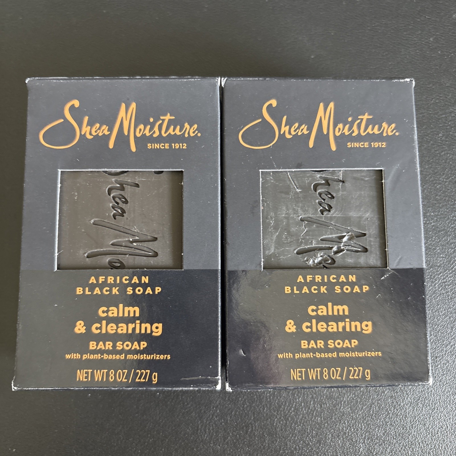 2x Shea Moisture African Black Soap Claim & Clearing With 🌱 Moisturizer New