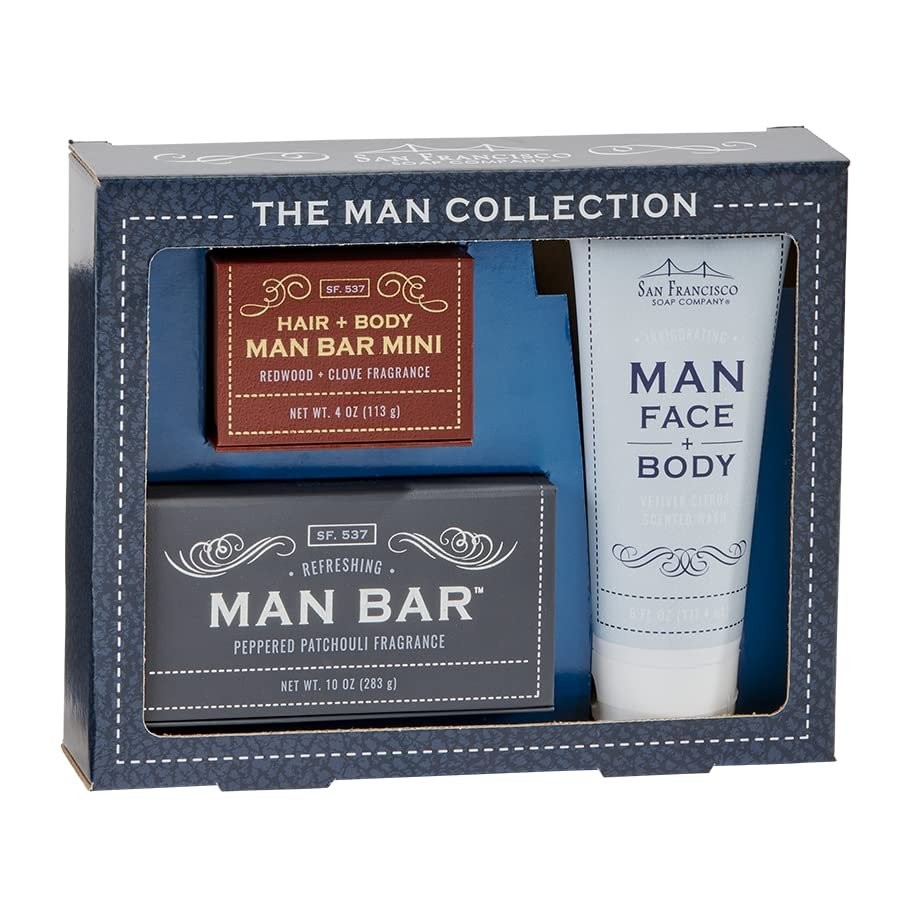 San Francisco Soap Company The Man Collection Set Bar Soap Body Wash