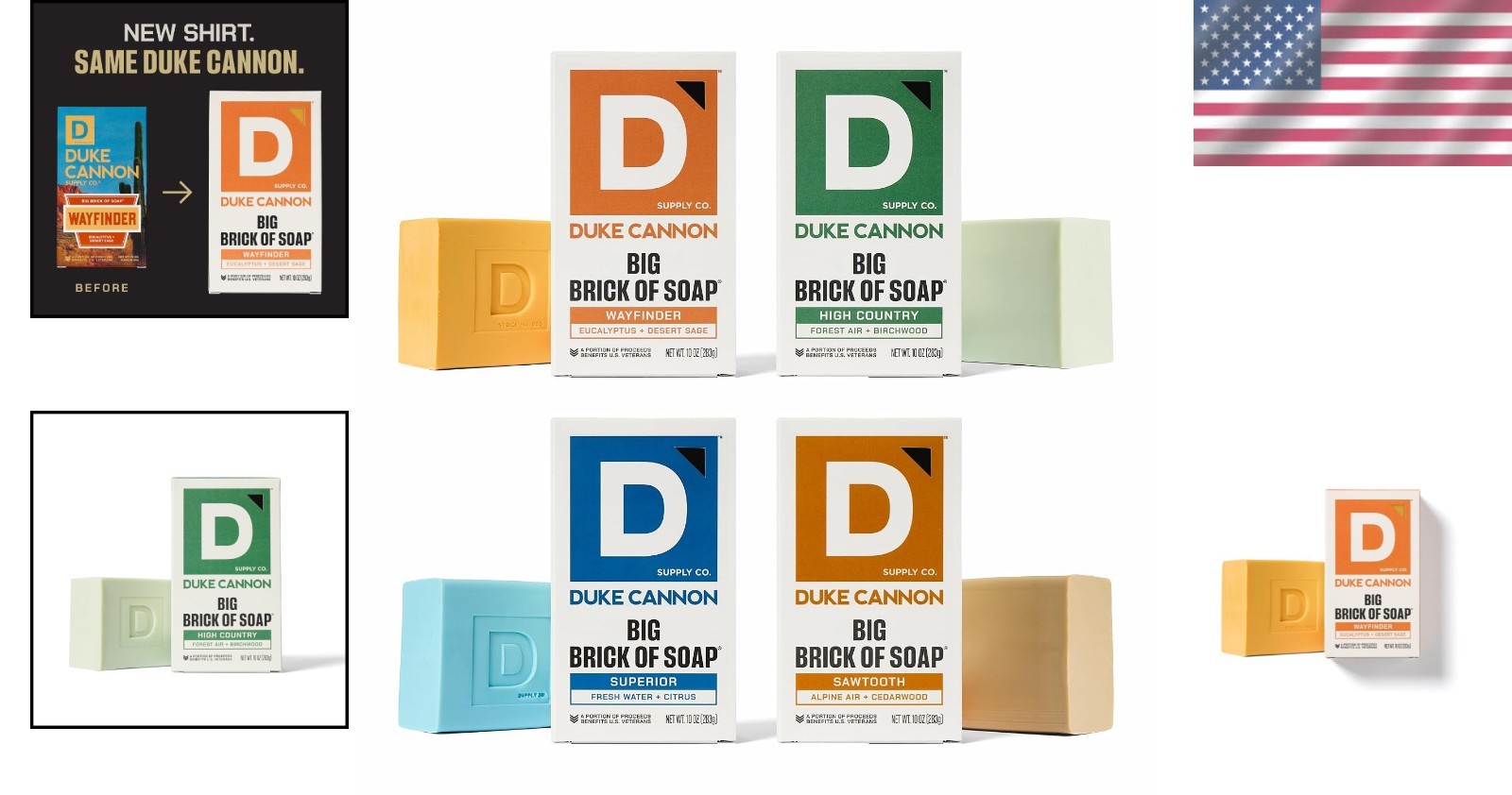 Men’s Soap Set – Wayfinder, High Country, Superior, Sawtooth