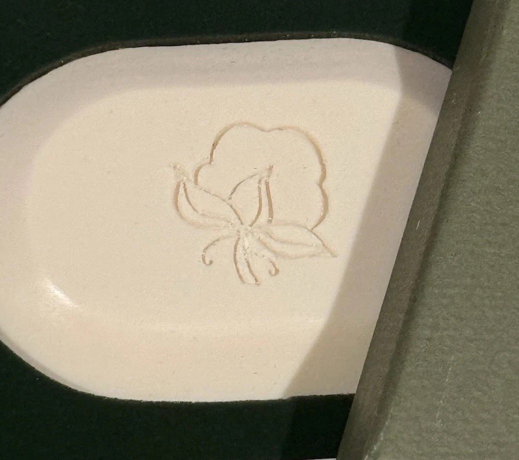 New Carved Solutions Clean Cotton Monogrammed Boxed Soap Bars(3) USA Made