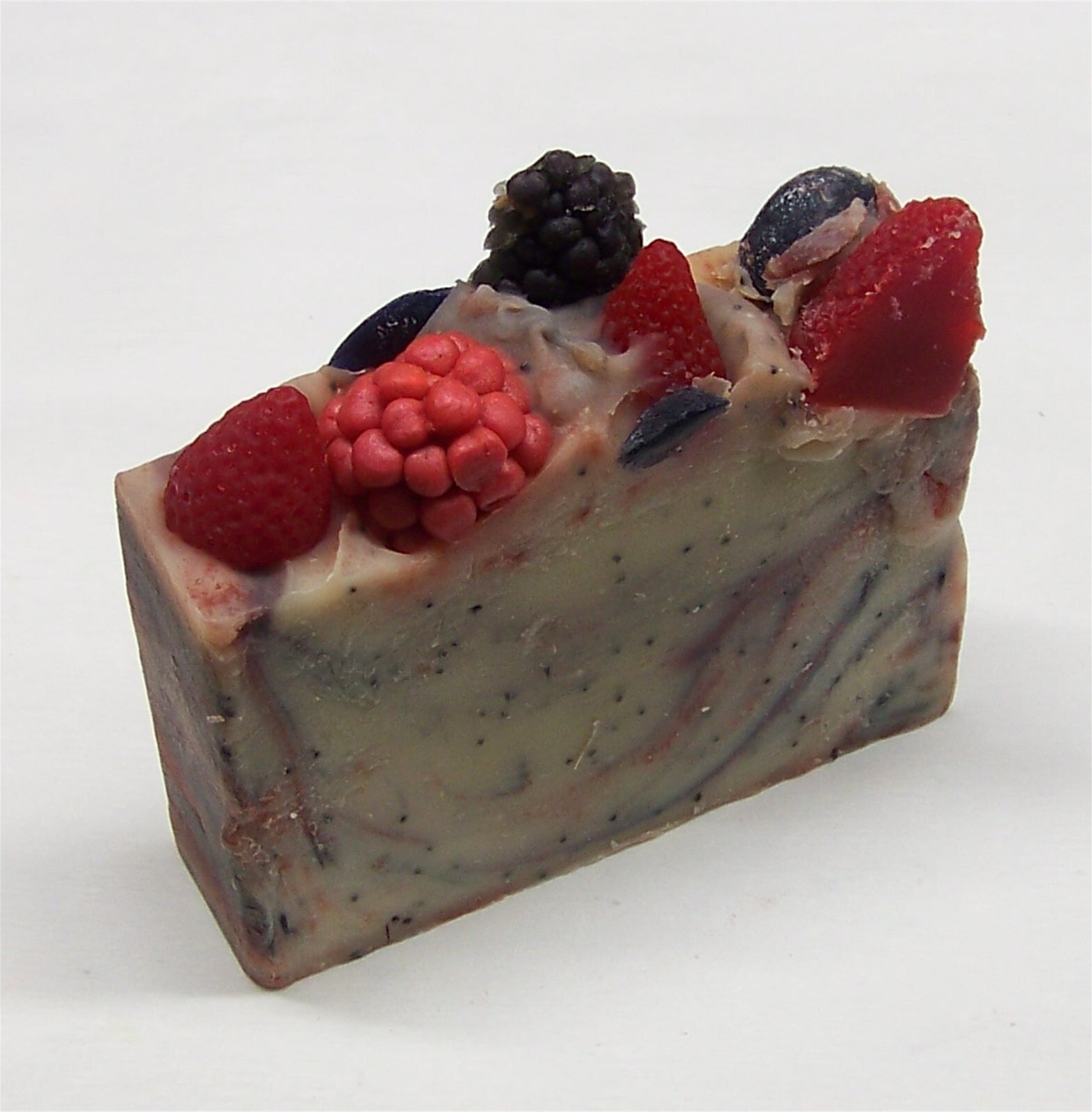 Berryliscious Blue Poppy Seed Goat Milk Soap-Natural & Organic by MJR Soaps