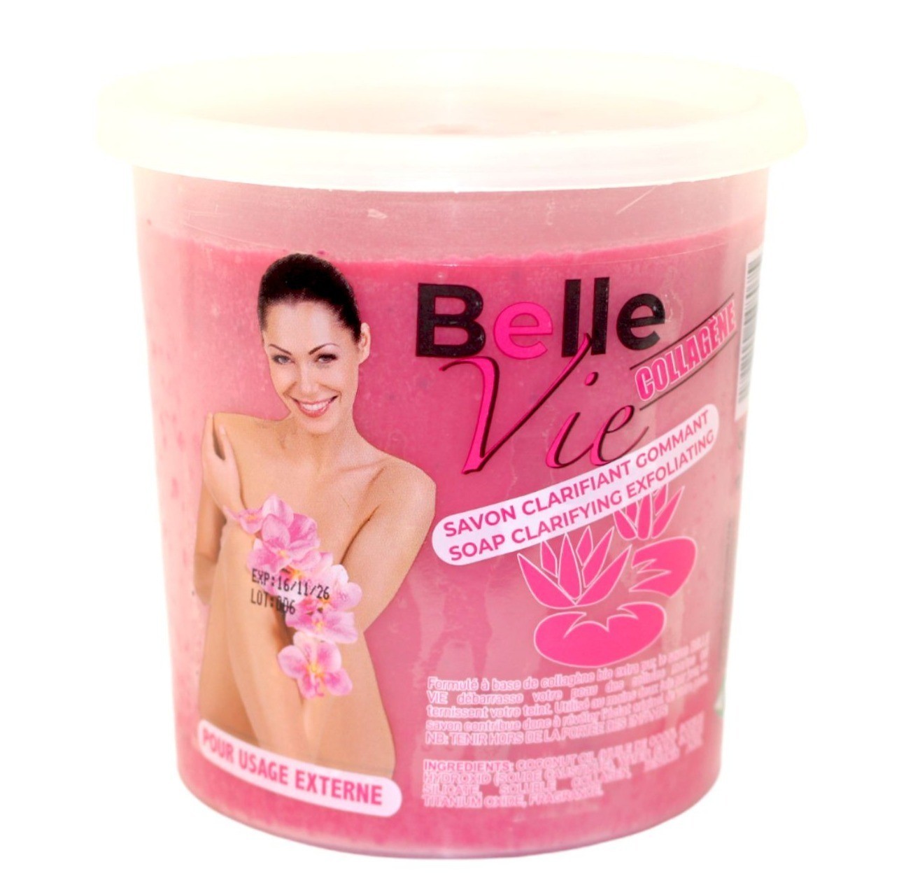 Belle Vie Collagène Clarifying Exfoliating Soap – Smooth & Radiant Skin