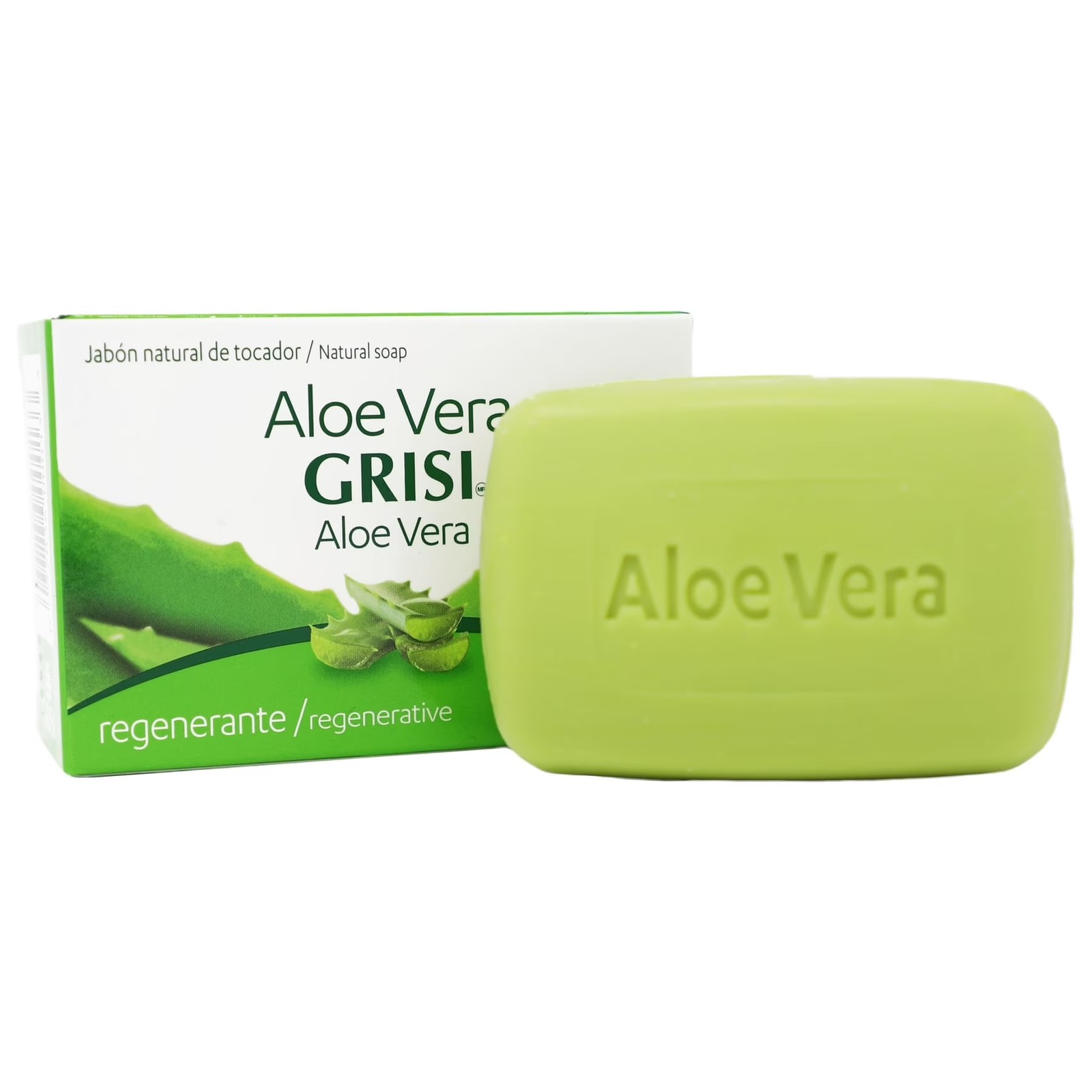 Grisi Aloe Vera Soap Bar, Soothing and Refreshing, 3.5 oz Pack of 12