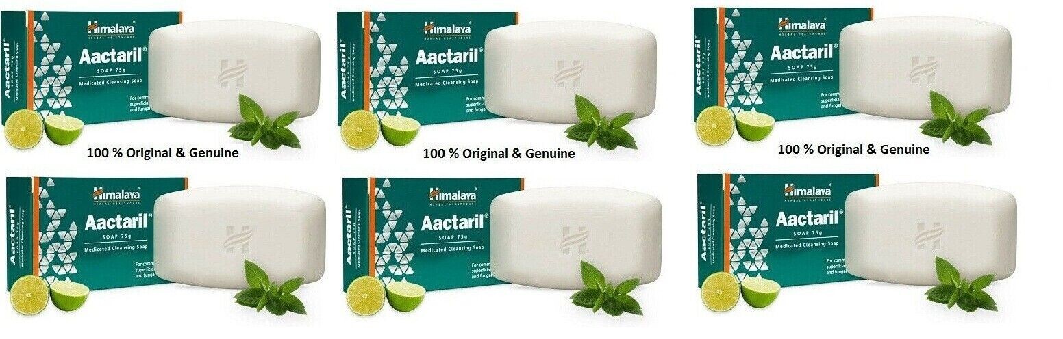 6 X Himalaya Herbals AACTARIL SOAP 75gm FREE SHIP