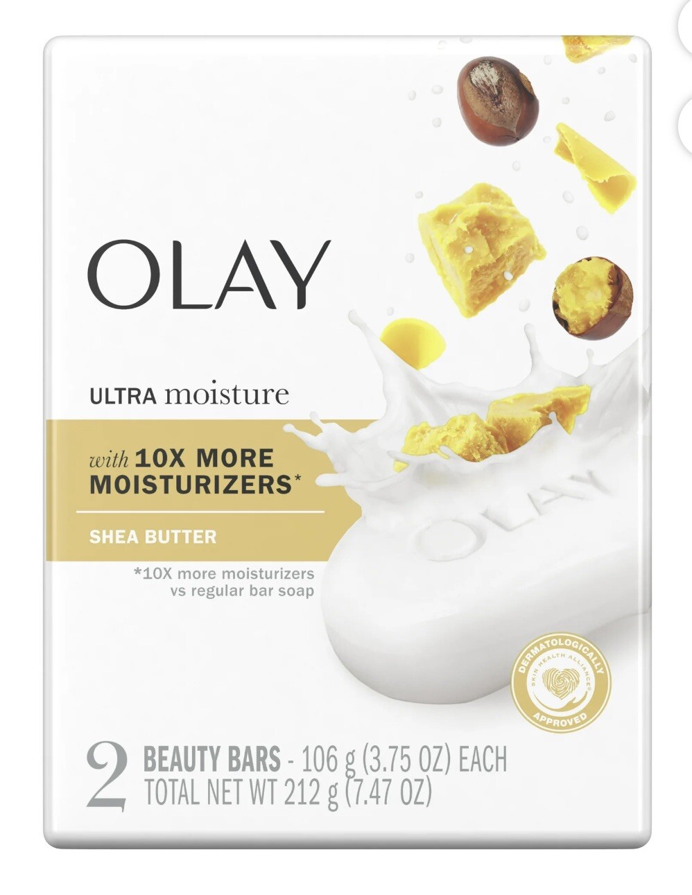 2 Olay Moisture Outlast Ultra Moisture Shea Butter with Vitamin B3 Complex 2 Ct