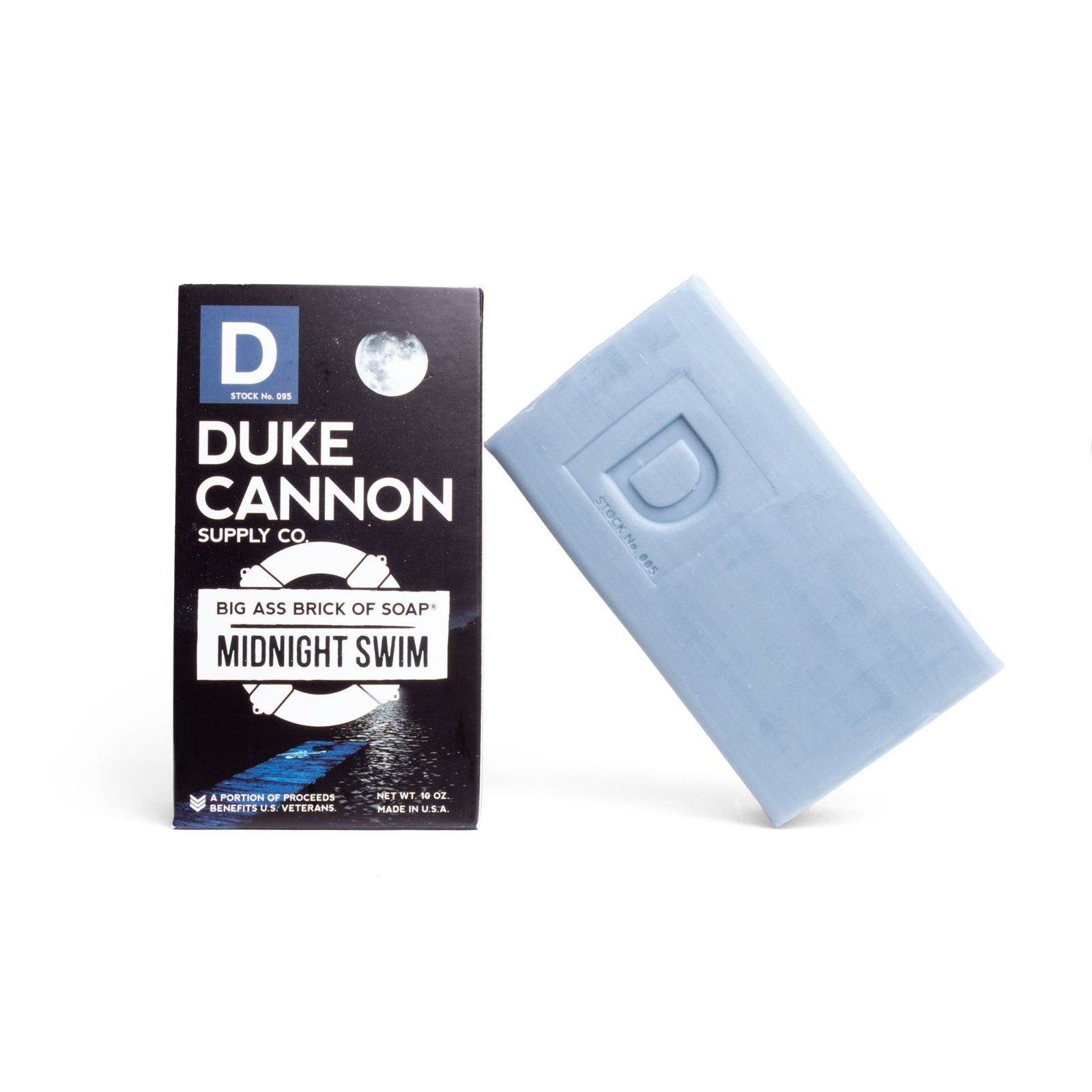 New 6 Bars 10 oz. Duke Cannon Big Ass Brick of Soap Midnight Swim Sandalwood