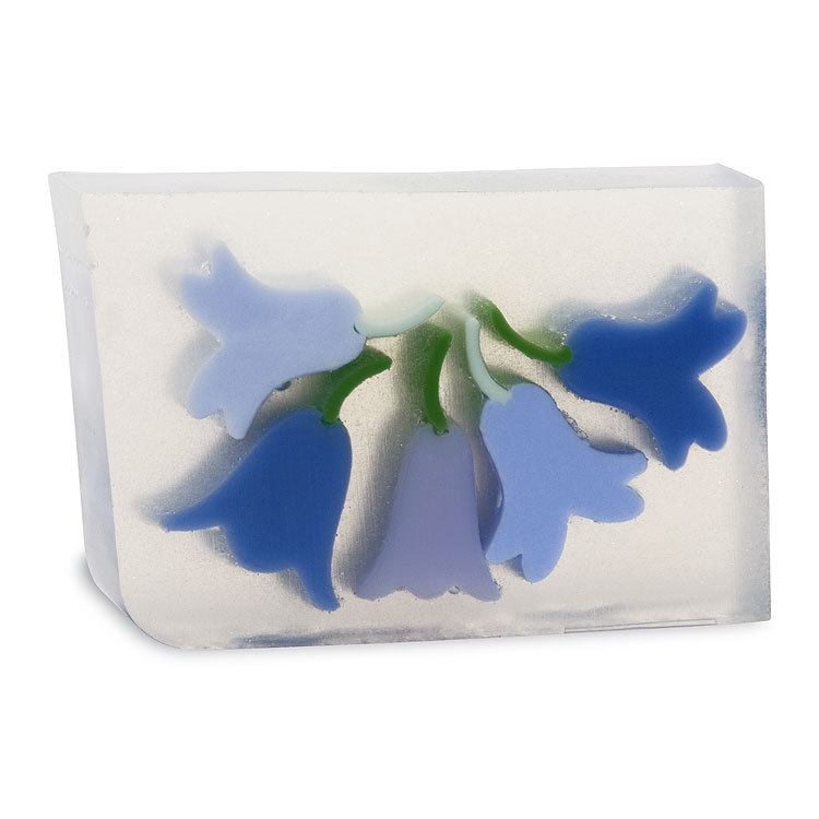PRIMAL ELEMENTS BLUE BELLS 6.0 OZ. VEGETABLE GLYCERIN BAR SOAP HANDMADE