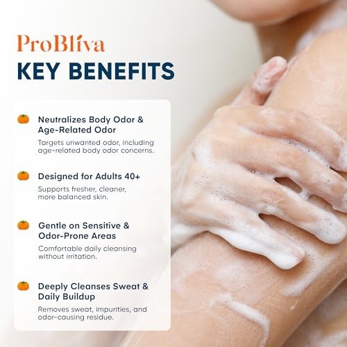 Persimmon Soap for Aging Odor – Purifying Tea Tree & Green Tea Body Bar, 4 Pack
