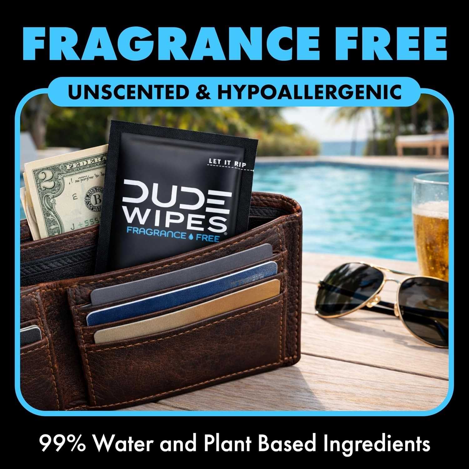 Travel-Friendly Flushable Wipes – 30 Extra-Large, Unscented, Hypoallergenic