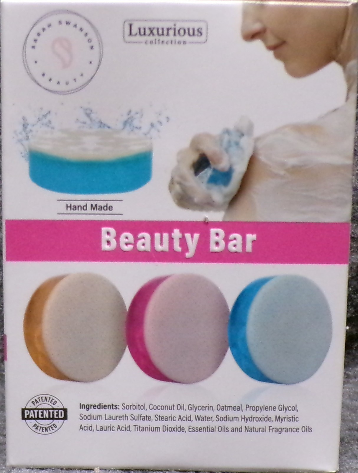 Sarah Swanson Beauty Bar Soap Two Boxes & Cosmetic Bag 3 Bars Each