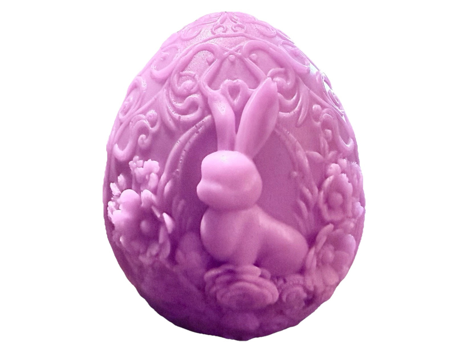 Easter: Handmade Beautifully Designed Soap-Egg shaped With Bunny And Flowers