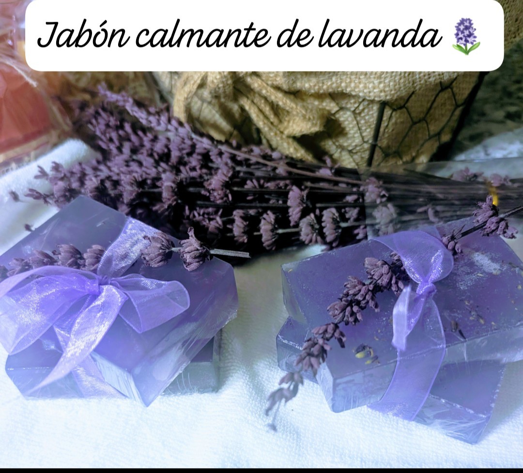Glicerina Transparente Y Lavanda Natural Y Extracto De Lavanda,