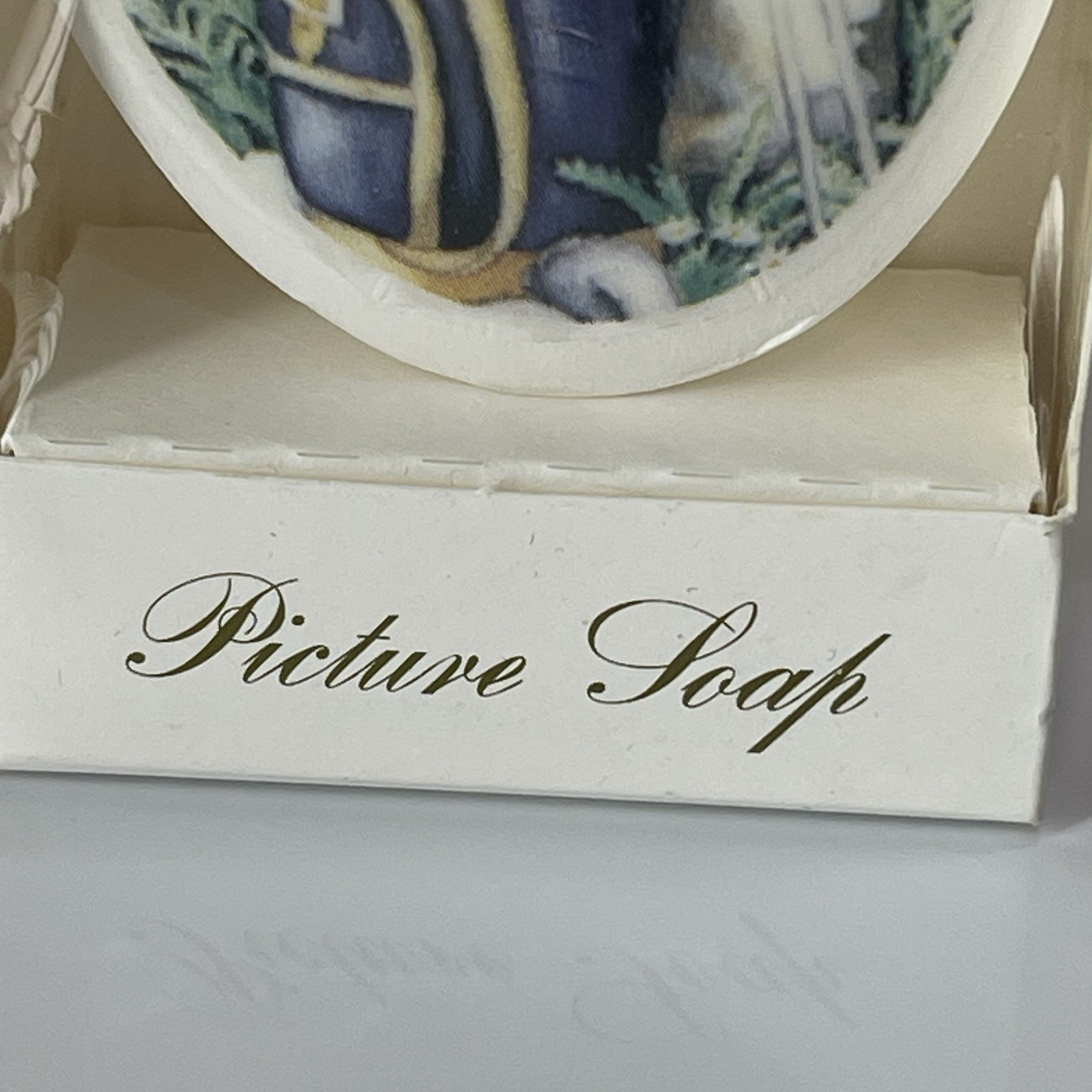 Vintage Soap Art Golf Theme Picture Soap Bar New In Box Retro Bathroom Decor