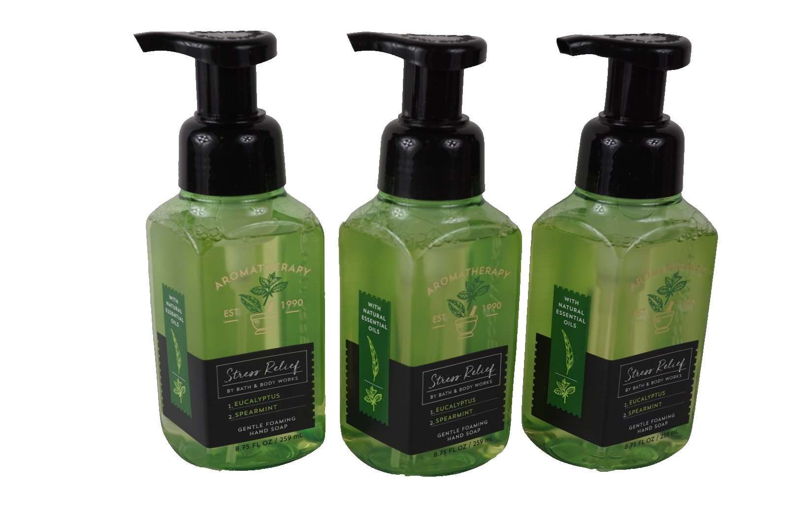 BATH & BODY WORKS AROMATHERAPY STRESS RELIEF EUCALYPTUS SPEARMINT HAND SOAP