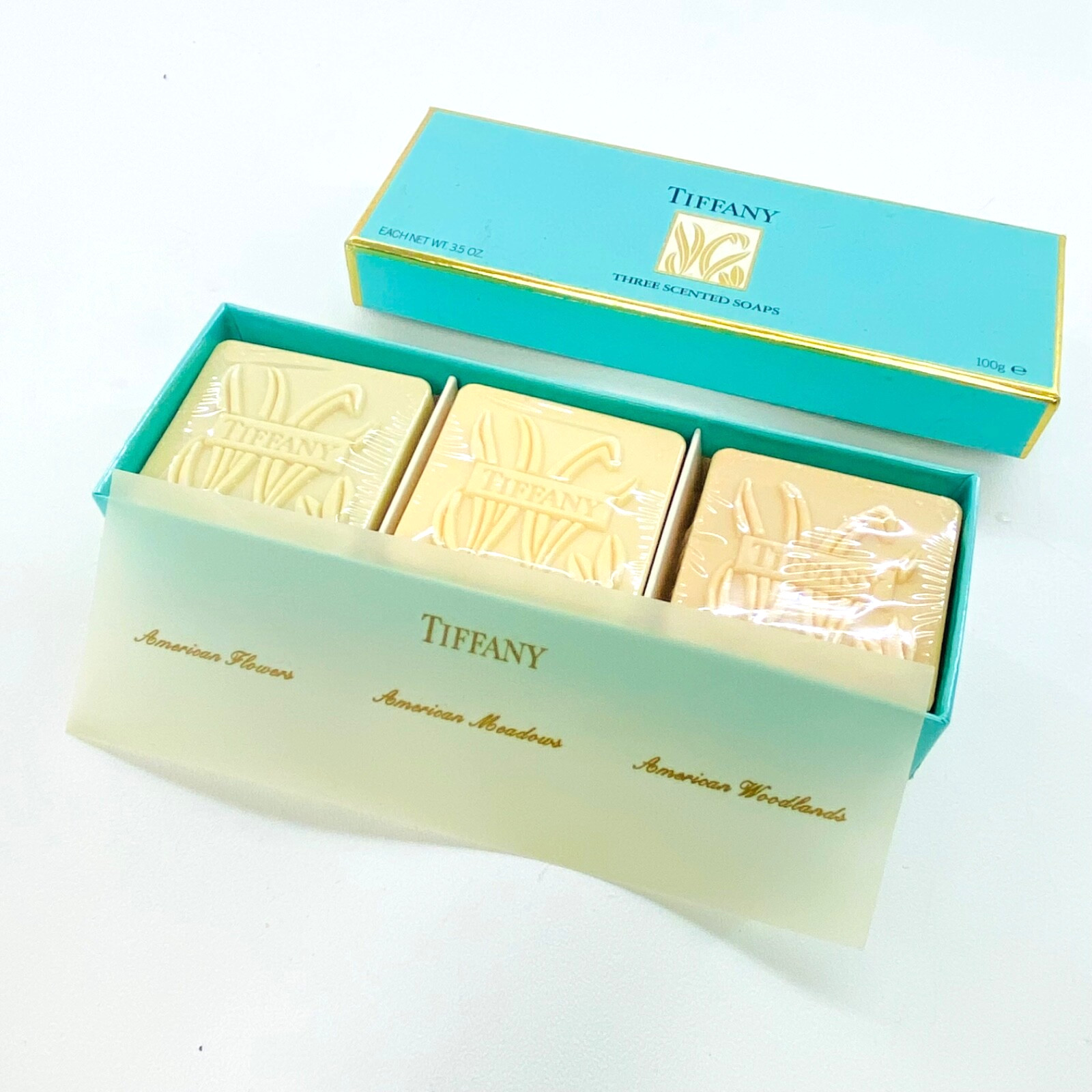 Tiffany & Co Scented Soap Set American Flowers Meadows Woodlands Vintage