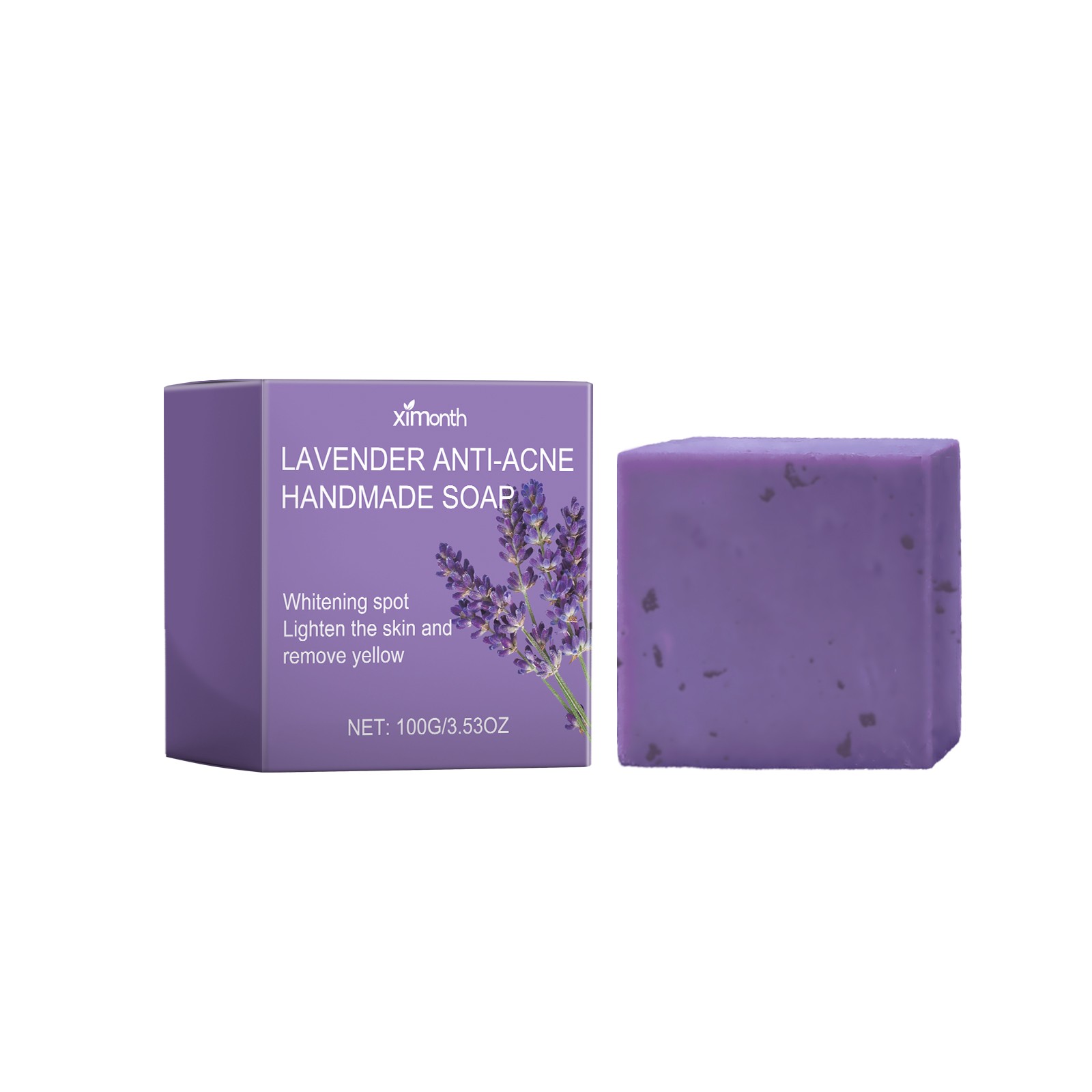 Lavender Acne Soap, Oil Control & Brightening, Vitamin C Face Soap