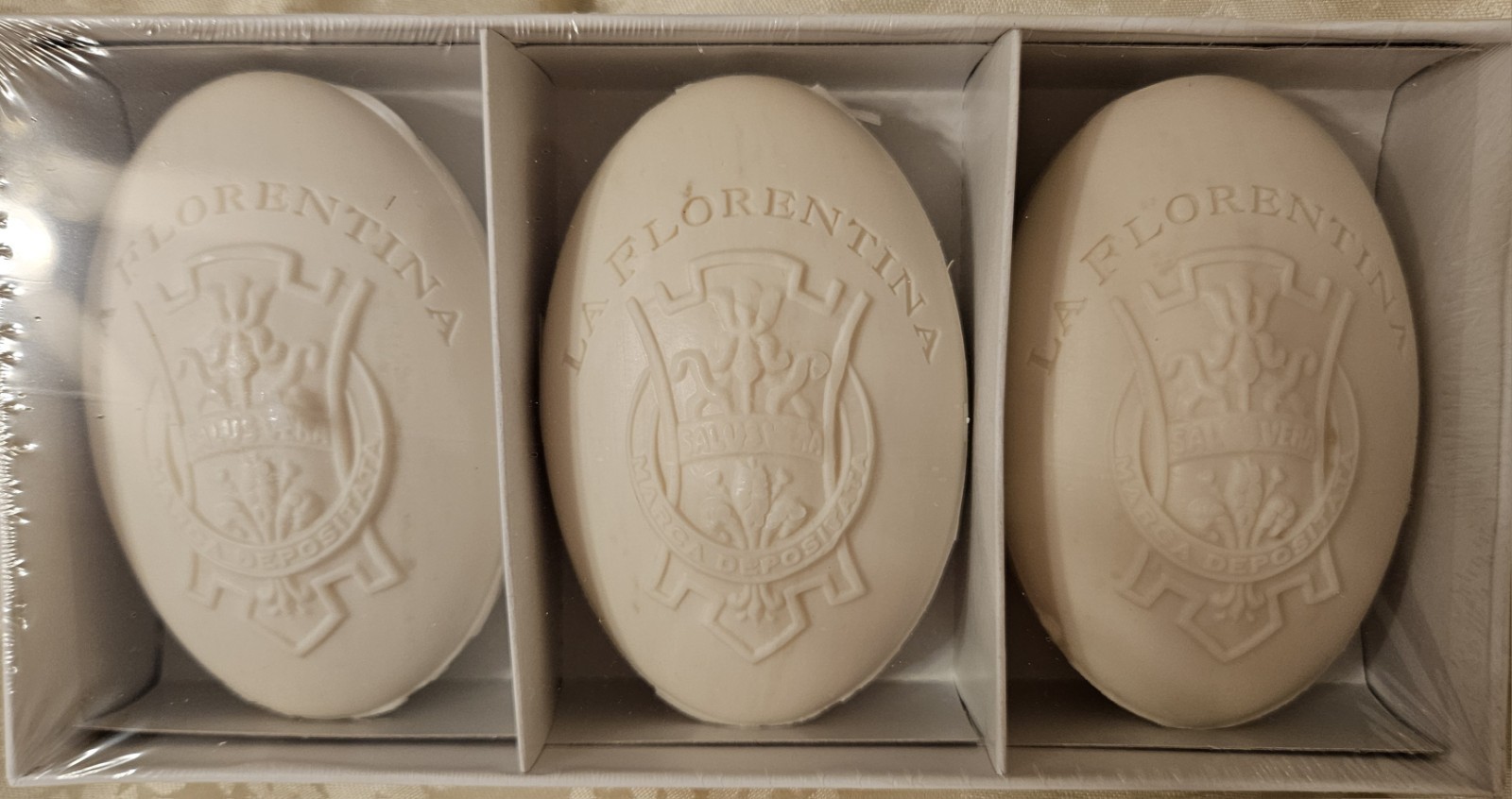 La Florentina Italian Luxury Bar Soap Boboli Citrus Gift Box 3 x 5.3 oz (150g)