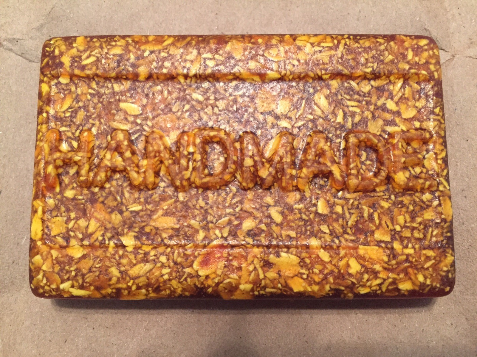 Handmade Turmeric with Oats & Honey Face and Body soap.