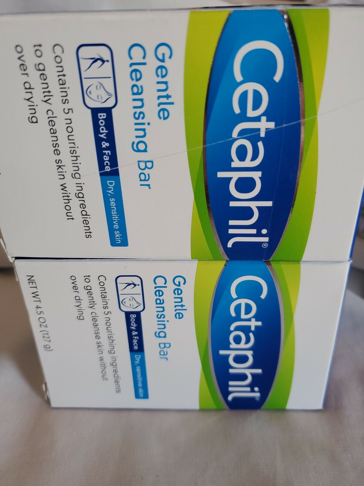 3X Cetaphil Gentle Cleansing Bar for Dry Sensitive Skin 4.5 oz