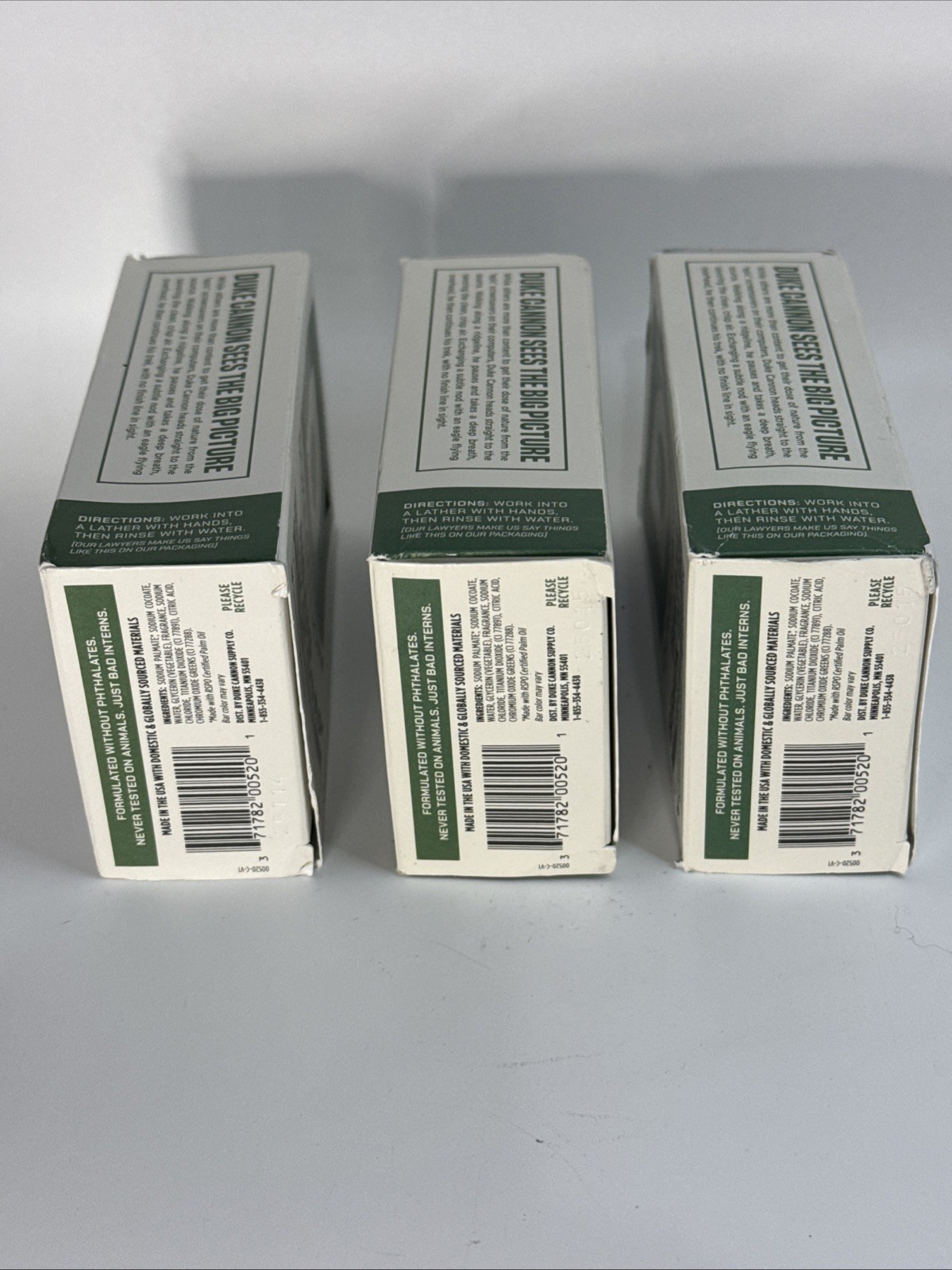 3x- Duke Cannon Big Ass Brick Soap High Country 10oz Benefits Vets New Scent
