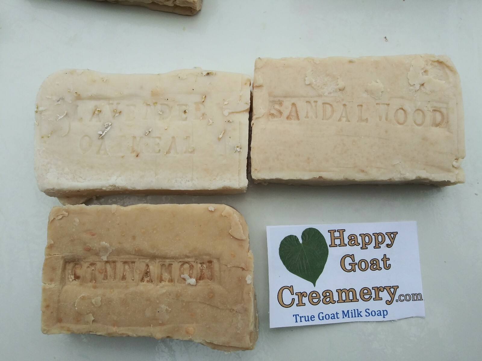 3 BARS – Happy Goat Creamery True Goat Milk Soap Pure Bulk Cheap Gift Sandalwood