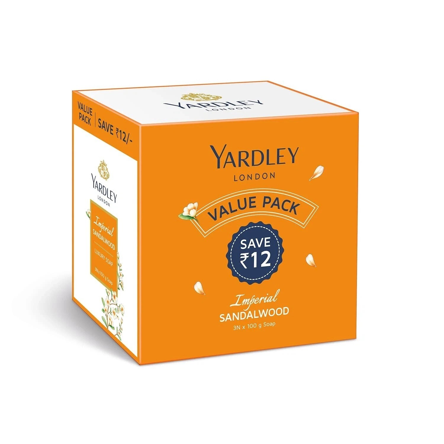 Yardley London Sandalwood Luxury Soap, 100g/3.5oz , Pack of 3