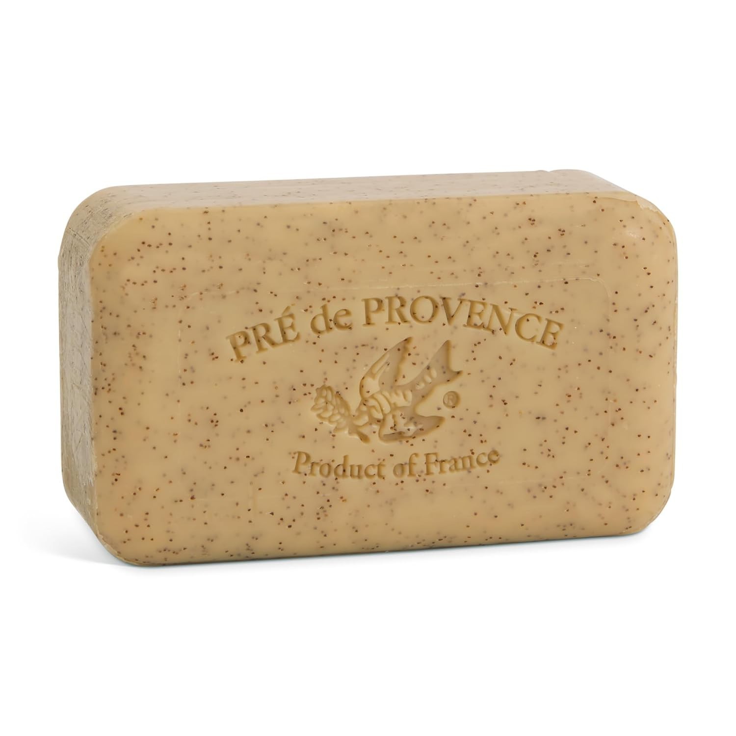 Moisturizing 5.3 Oz Quad Milled Shea Butter Soap Bar with Honey Almond Scent
