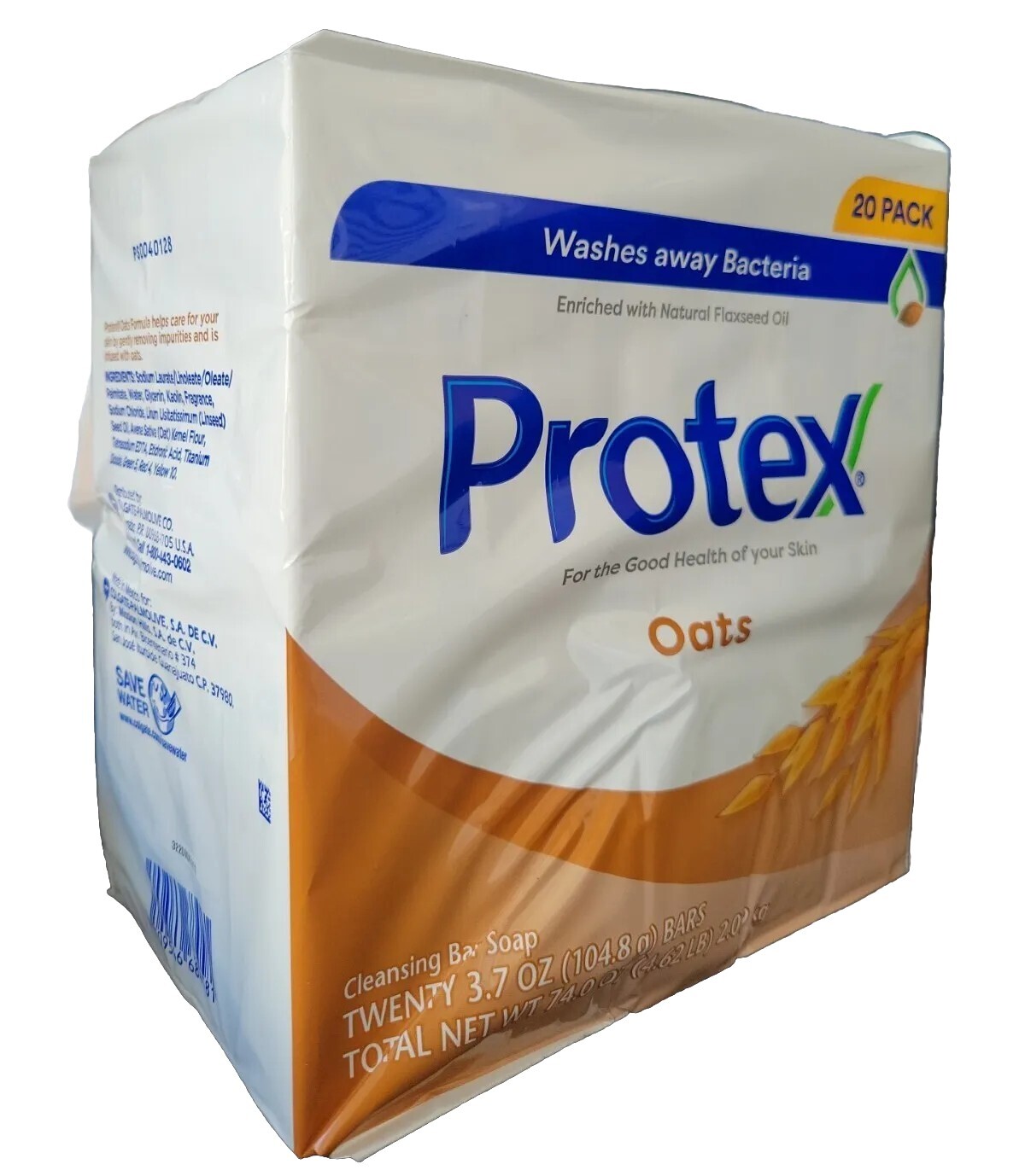 PROTEX OATS Antibacterial Soap Jabon Protex Avena FAMILY PACK 20 BARS OF 4.5 OZ