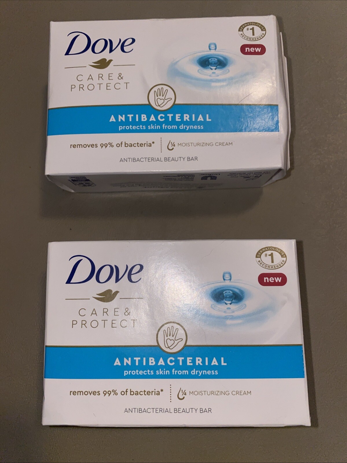 Dove Bar Care and Protect, ANTIBACTERIAL beauty bar soap (1 bar = 3.75 oz)