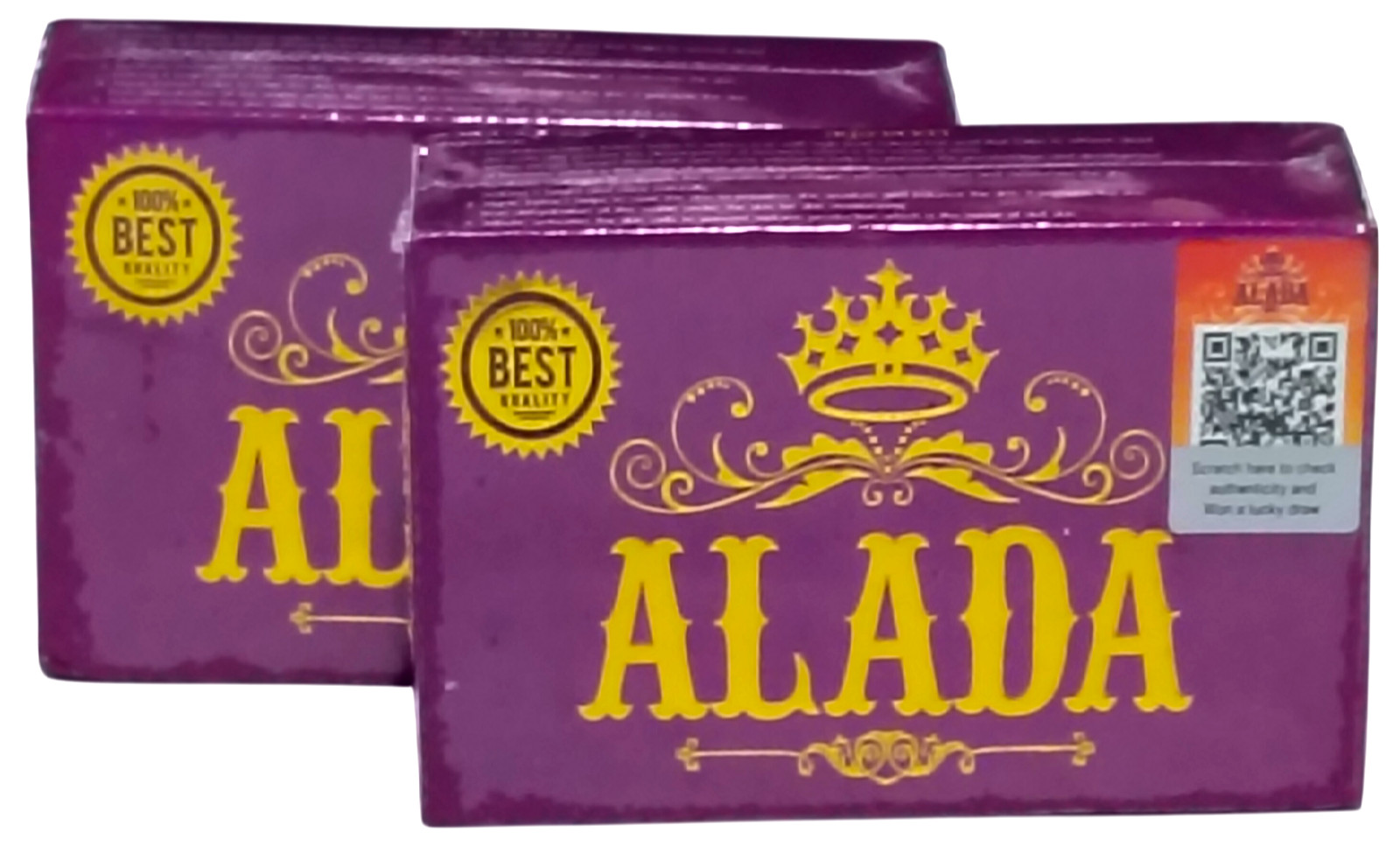 ALADA Natural Extract Thai Beauty Soap Face & Body Cleansing Moisturizing 160g×2