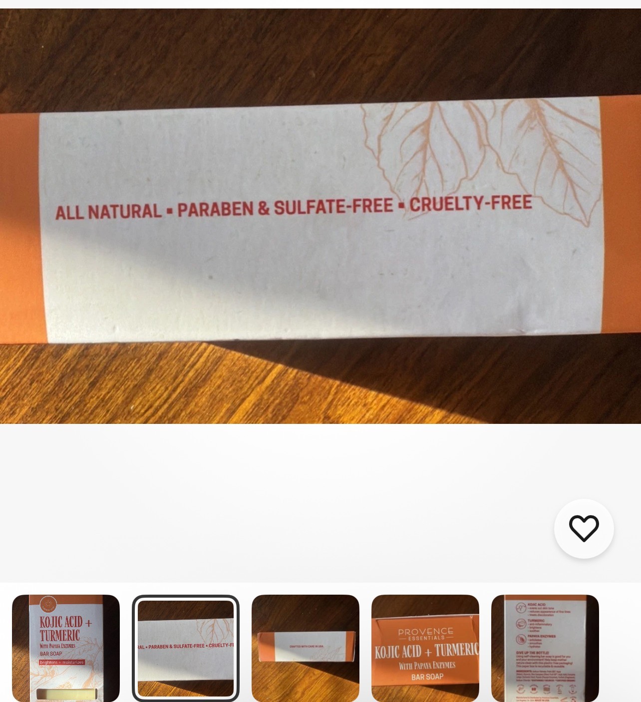 Provence Essentials Kojic +Turmeric With Papaya Enzymes Bars Soap…