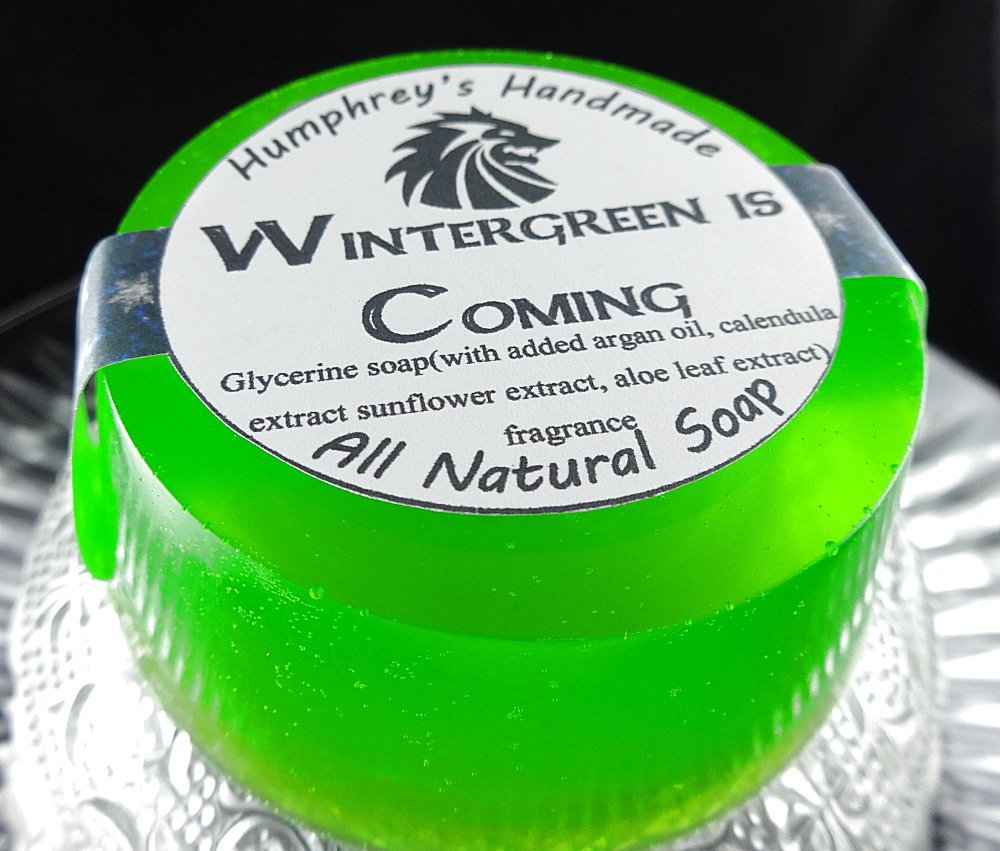 WINTERGREEN IS COMING Mint Soap Shave Shampoo Unisex Glycerin Essential Oil Mens
