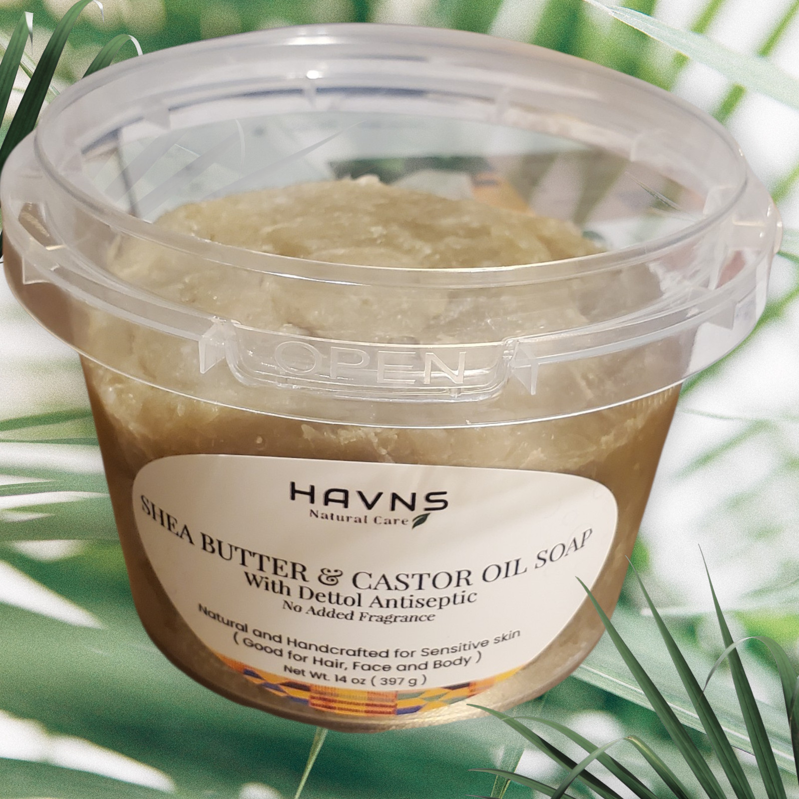 HAVNS Shea Butter & Castor oil soap for Sensitive Dry skin, Eczema
