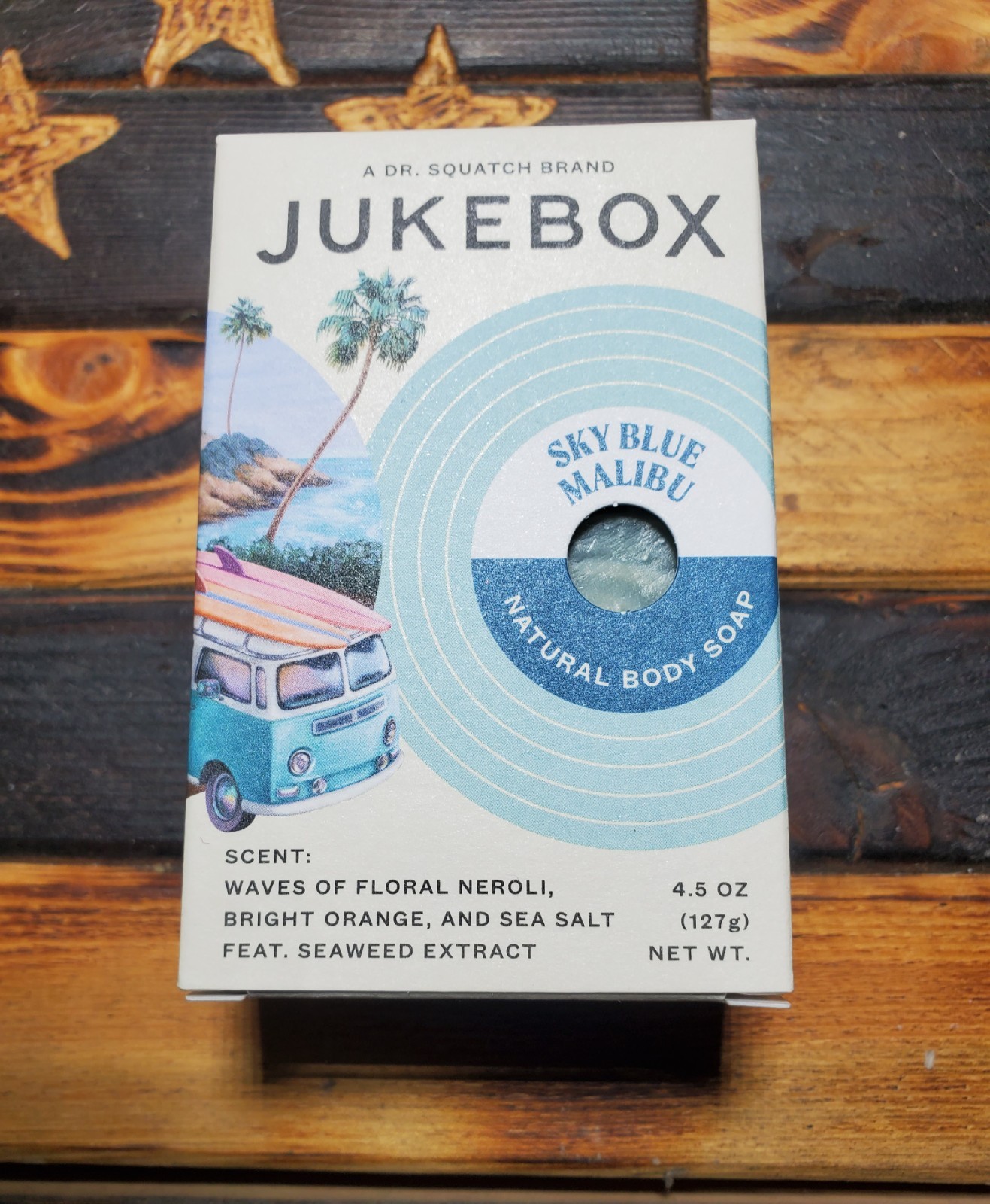 (LOT OF 5) Jukebox SKY BLUE MALIBU Natural Body Bar Soap | a DR SQUATCH Brand