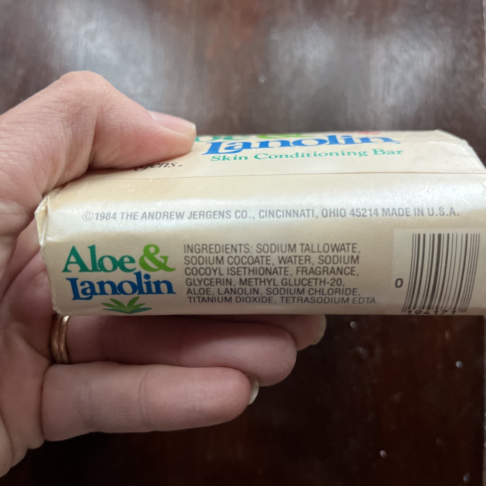 VTG NOS NEW 1984 Jergens Aloe & Lanolin Soap Bar ~ 3.5oz RARE!!!