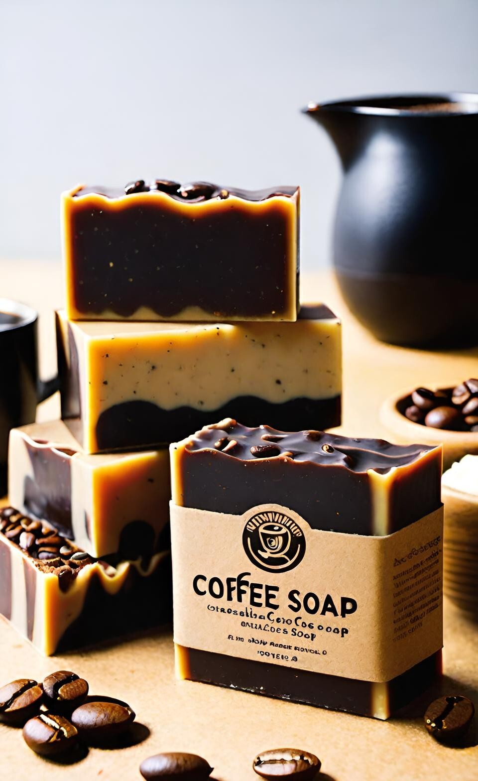 Coffee Handmade Organic Soap Bar Natural Oil Wonderful Scent Premium Body Spa