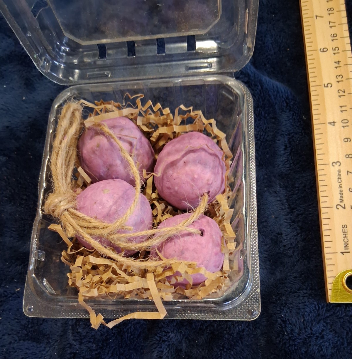 Handcrafted Grape Shaped Soap on a Rope Lot Concord Scented Goat Milk Balls