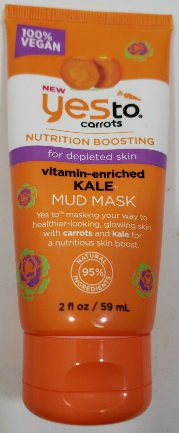 YES TO Carrots/ Kale Mud mask K /FOR DEPLETED SKIN / 2 fl. oz. ~Lot of 4~