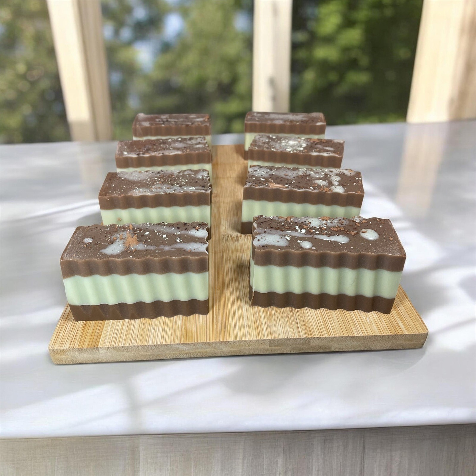 Dubai Chocolate Goat Milk Soap Bar, All Natural, Party Favor, Gift, handmade