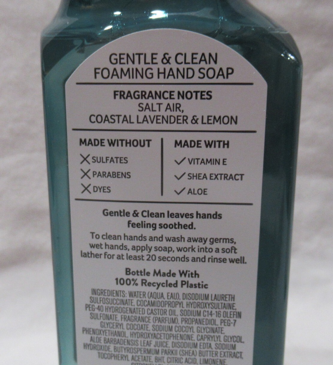 Bath & Body Works Gentle & Clean Foaming Hand Soap Set Lot of 2 SEASIDE SKIES