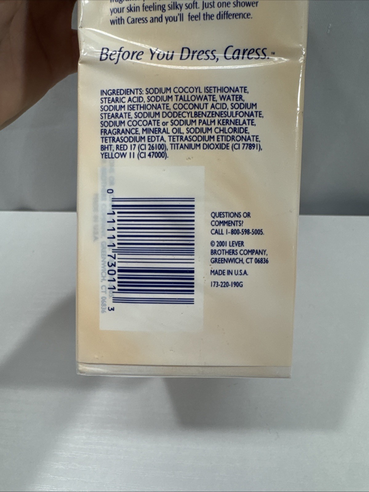 Vtg Caress Moisturizing Body Bar Nature’s Silk Soap Unilever 2001 4.75oz 6 Bars