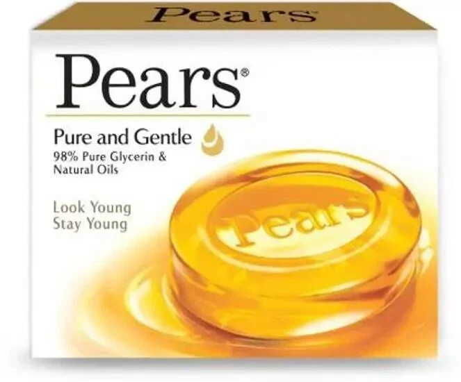 PEARS Pure And Gentle Bathing Bars & Soap (3 x 125 gm) Free
