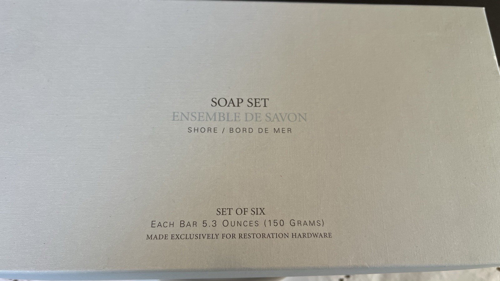 Discontinued Soap Set Restoration Hardware Shore Set Bars 6x 5.3 Oz NOS