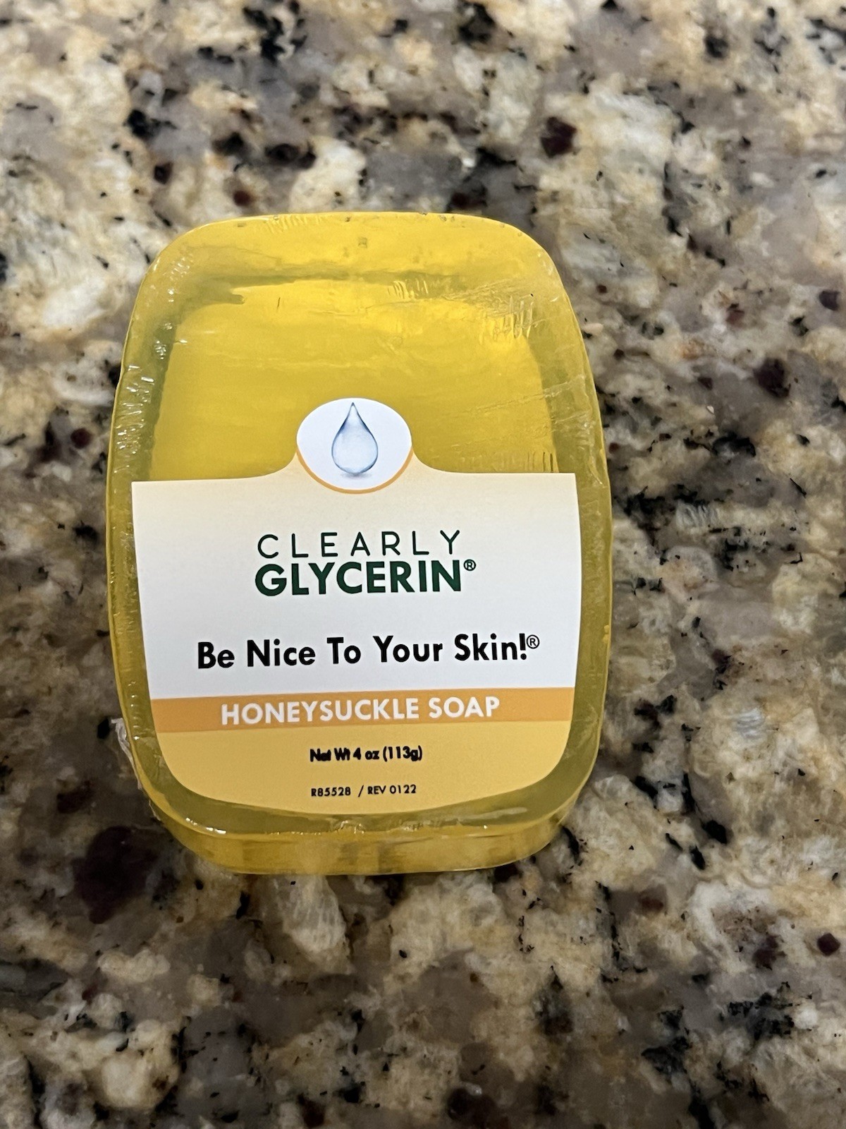Clearly Glycerin Body Bar Soap Set 4oz Aloe Vera Vitamin E Unscented Honeysuckle