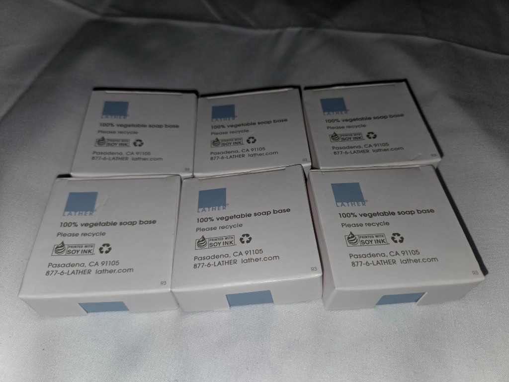6 Boxes /Bars NEW LATHER Modern Apothecary Exfoliating Body Soap 45 g 1.6 oz