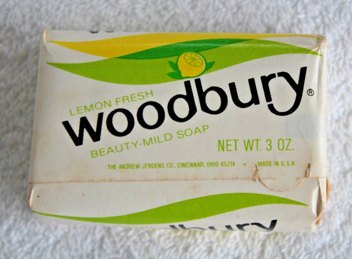 Vintage Woodbury Lemon Fresh Beauty Mild Bar Soap 3oz Unopened
