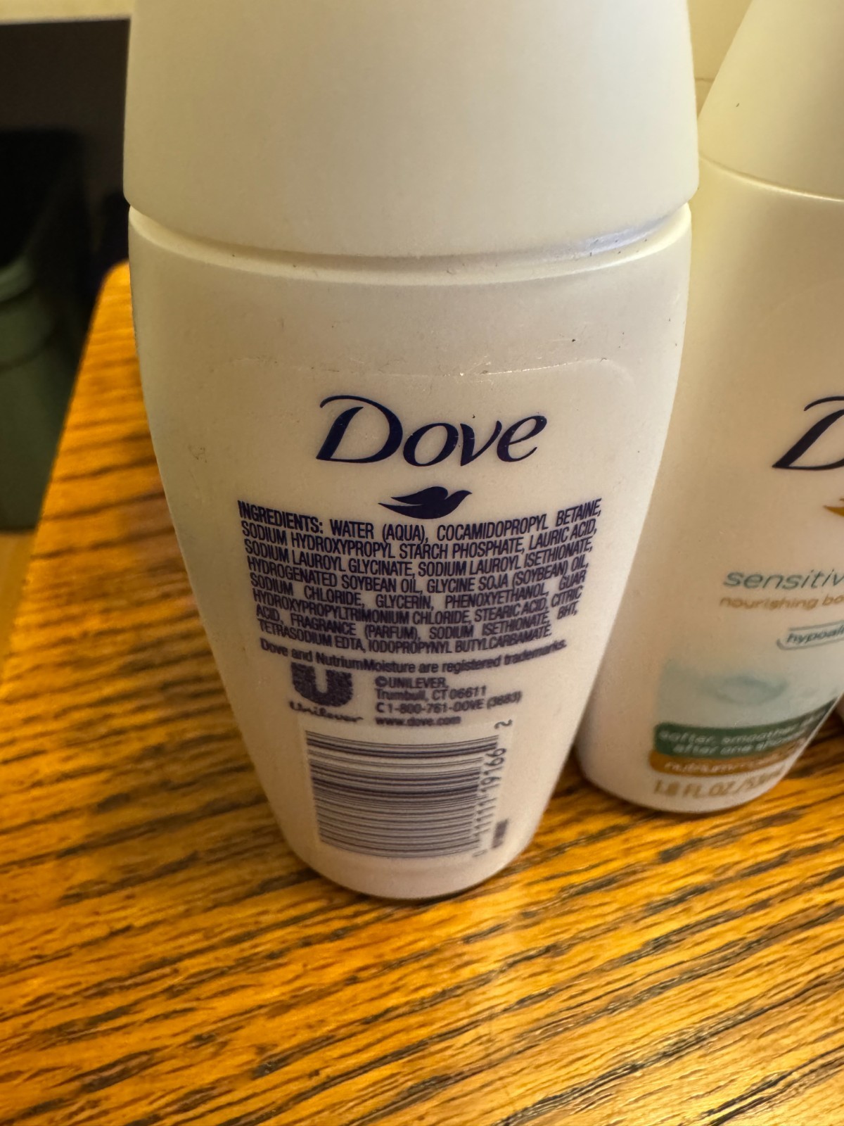 25 Dove Sensitive Skin Nutrium Moisture Body Wash 1.8oz Hypoallergenic New